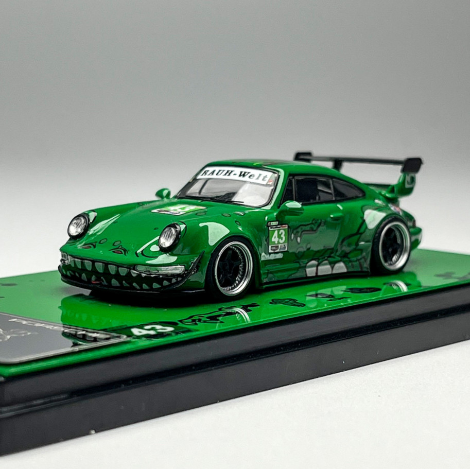 Flame 1:64 Scale Porsche RWB Modification 993 964 Alloy Diecast Model Car Gifts