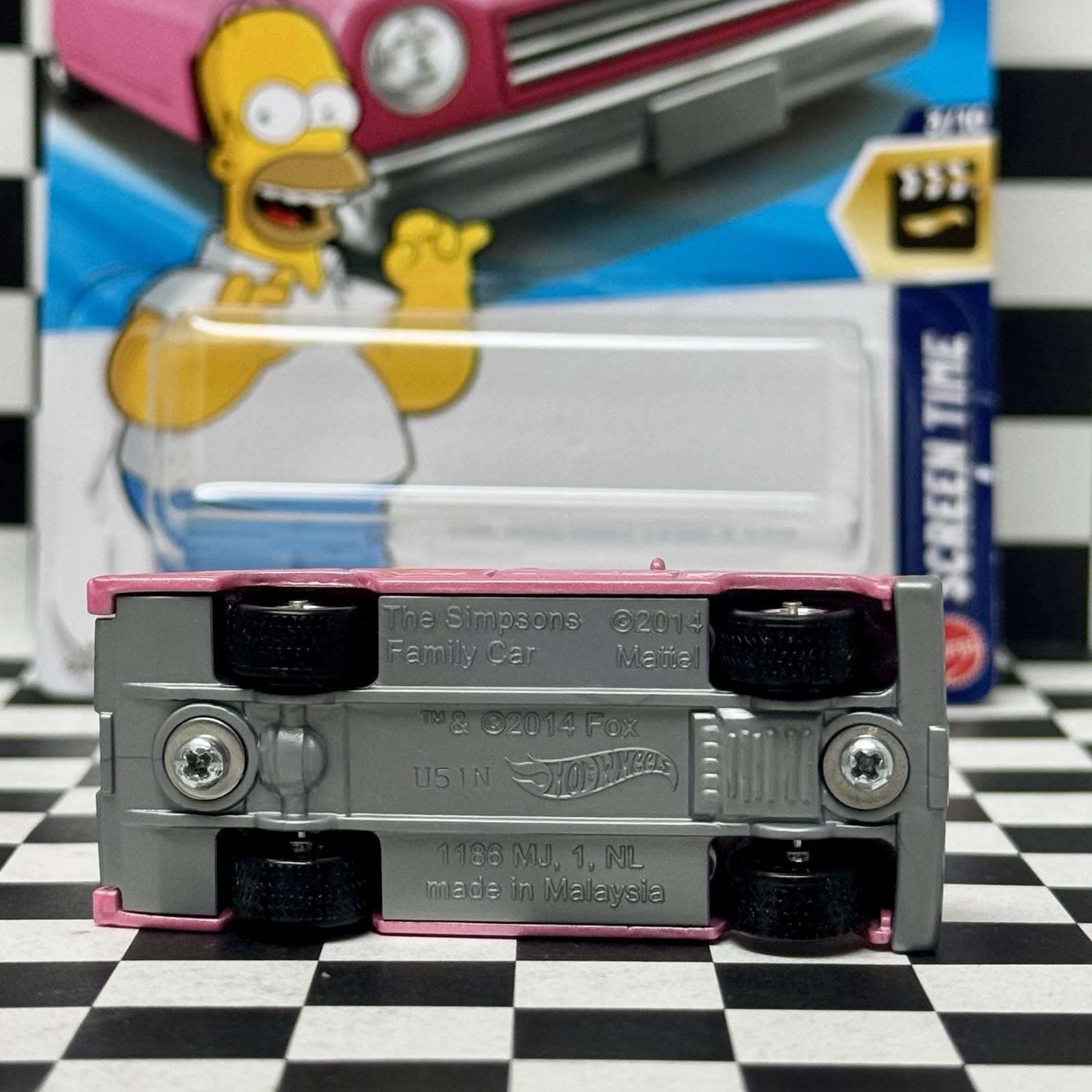 🍩 2026 Hot Wheels THE SIMPSONS FAMILY CAR Wheel Swap Real Riders – Custom 🛞🍩