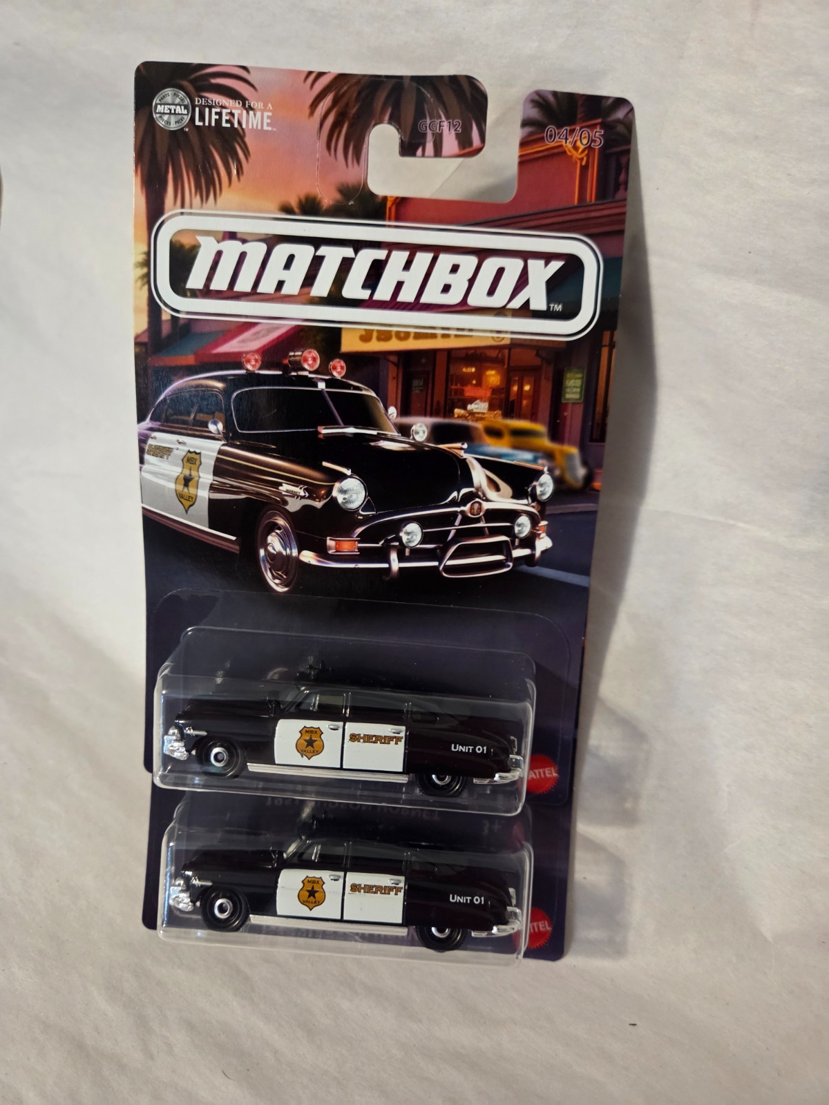 ’26 MATCHBOX 1951 HUDSON HORNET POLICE CAR 1:64 SCALE USA STOCK!!! lot of 2