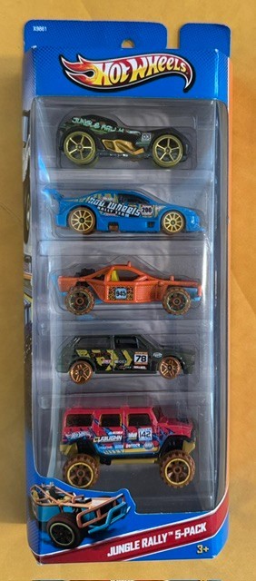 Hot Wheels Jungle Rally Set 5-Pack NEW SEALED Ships FREE in the USA