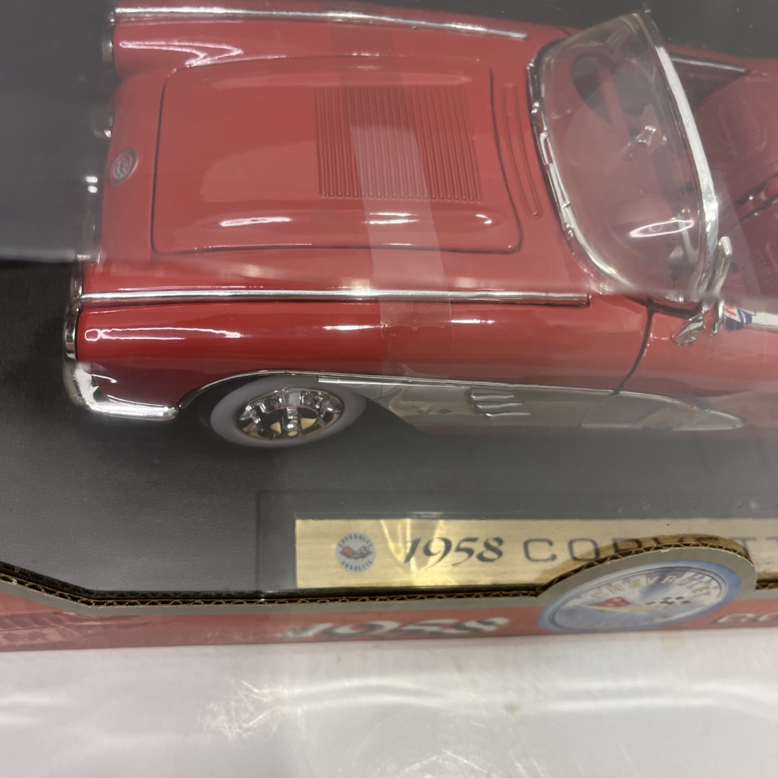 Motor Max 1958 Chevrolet Corvette N.73109 Die Cast 1/18 14x6x5 New