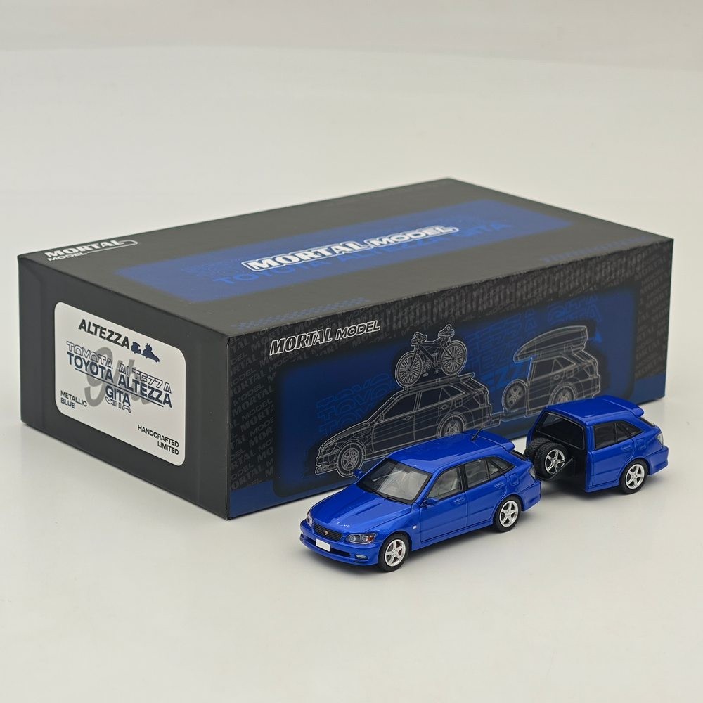 MORTAL 1:64 Scale Gita Elixir Trailer Set Diecast Car Models Blue