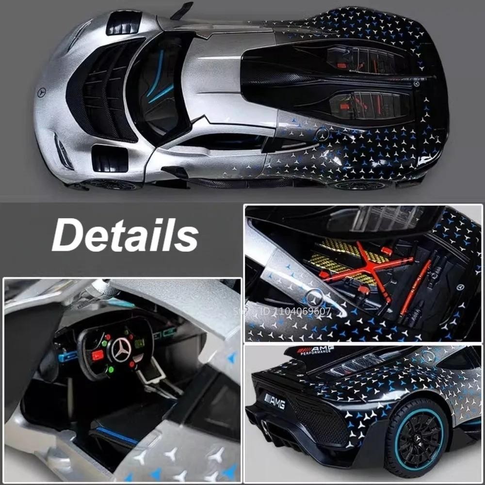 1:24 Mercedes AMG One Diecast Alloy Sport Car Miniature Toy Gift Collectible NEW