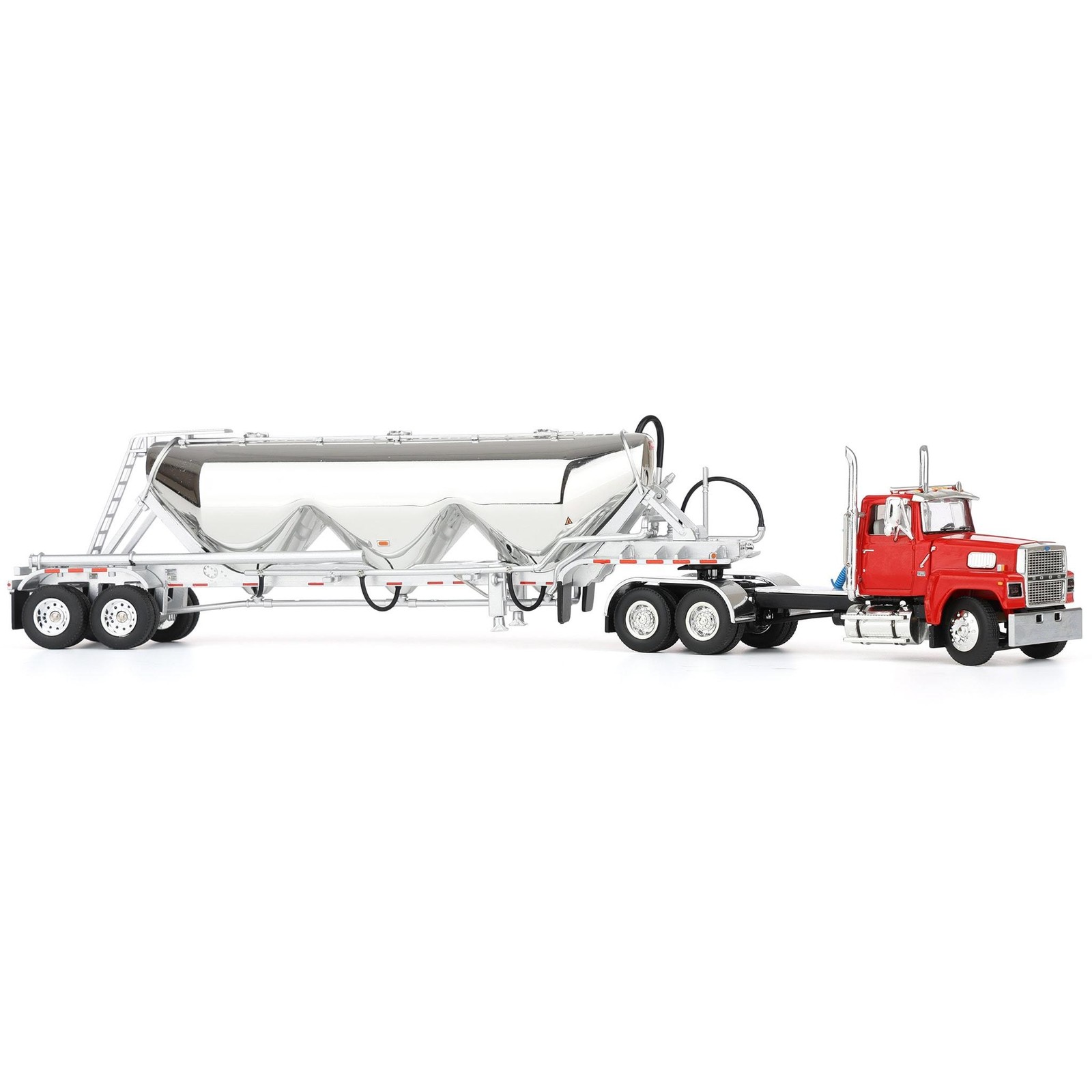 1/64 Heil Red Ford LTL 9000 Day Cab with Heil Pneumatic Tank Trailer DCP 60-2103