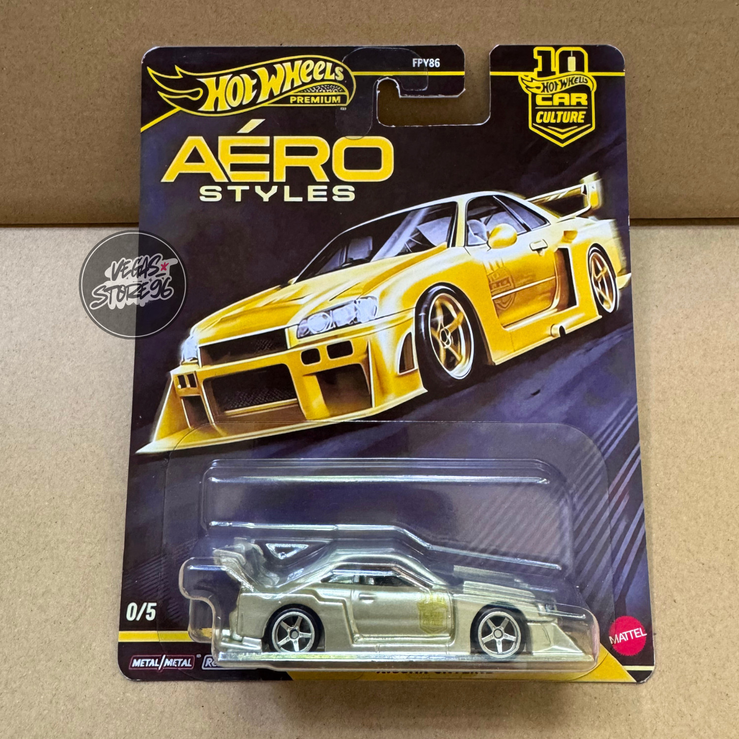 Hot Wheels Aero Styles Gold LBWK LB-ER34 Super Silhouette [Custom CHASE Diecast]