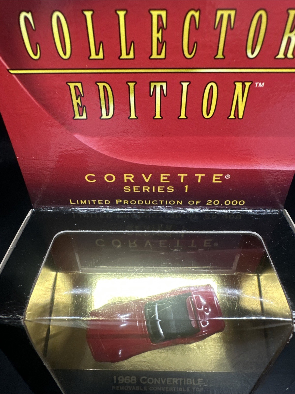Micro Machines Corvette Series 1 1968 Convertible Removable Top 1998 RED Galoob