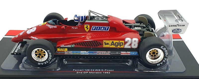Model Car Group 1/18 Scale MCG18628F – Ferrari 126 C2 #28 2nd GP Monaco 1982