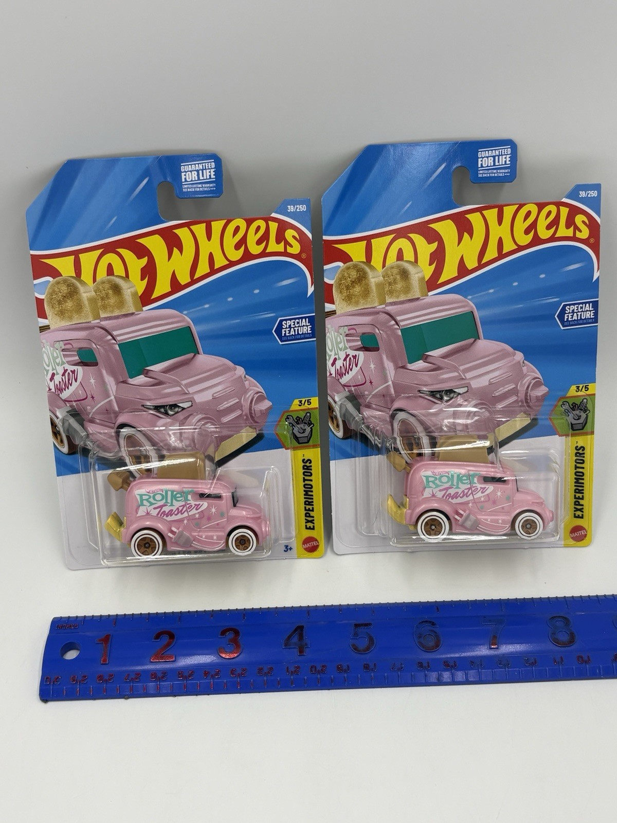 Lot of Two 2026 Hot Wheels Pink Roller Toaster Exerimotors Series 3/5 Cars