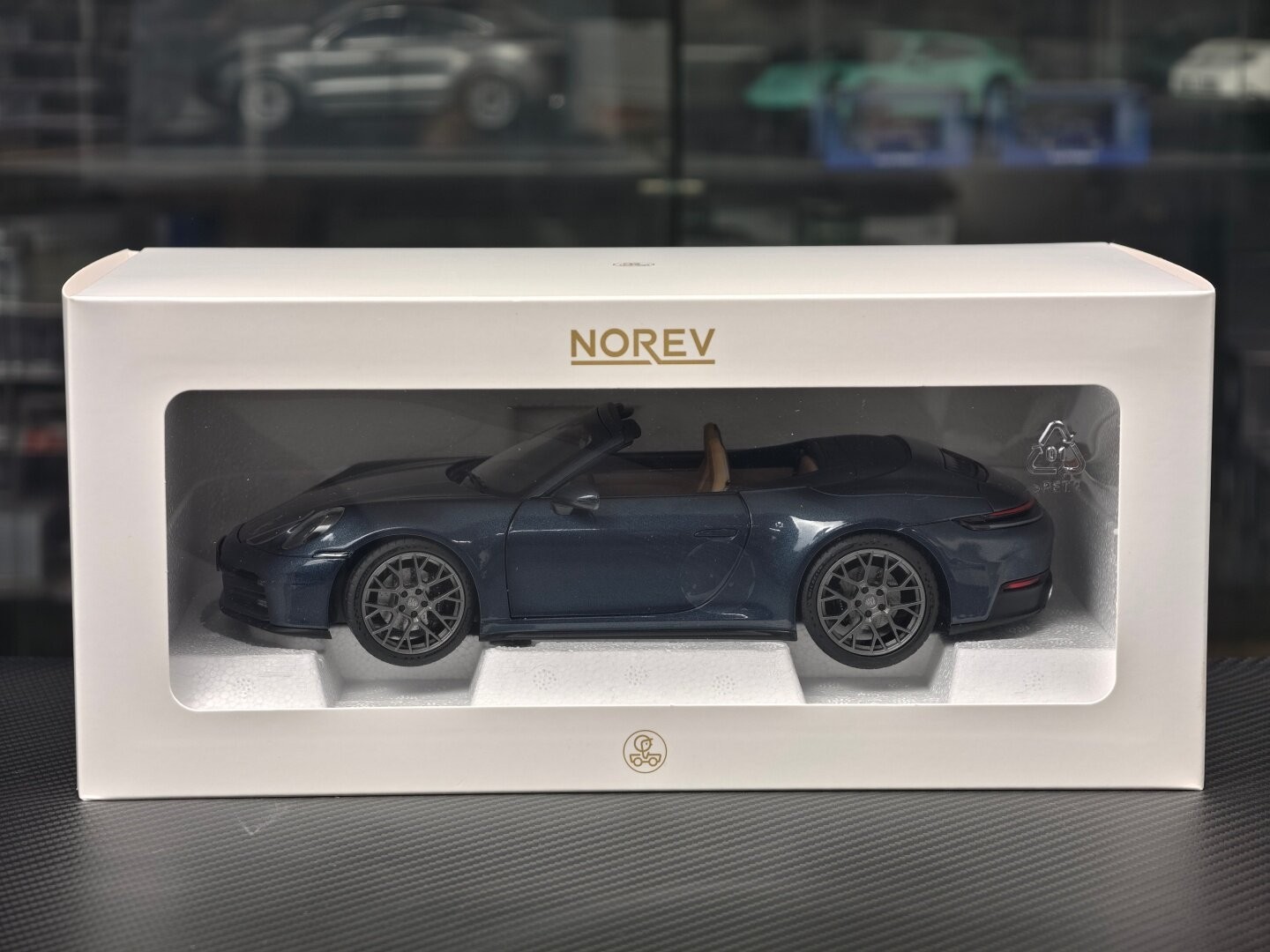 NOREV 1/18 Porsche 911 Carrera S Cabriolet 2024 Blue Diecast Car Model 187180