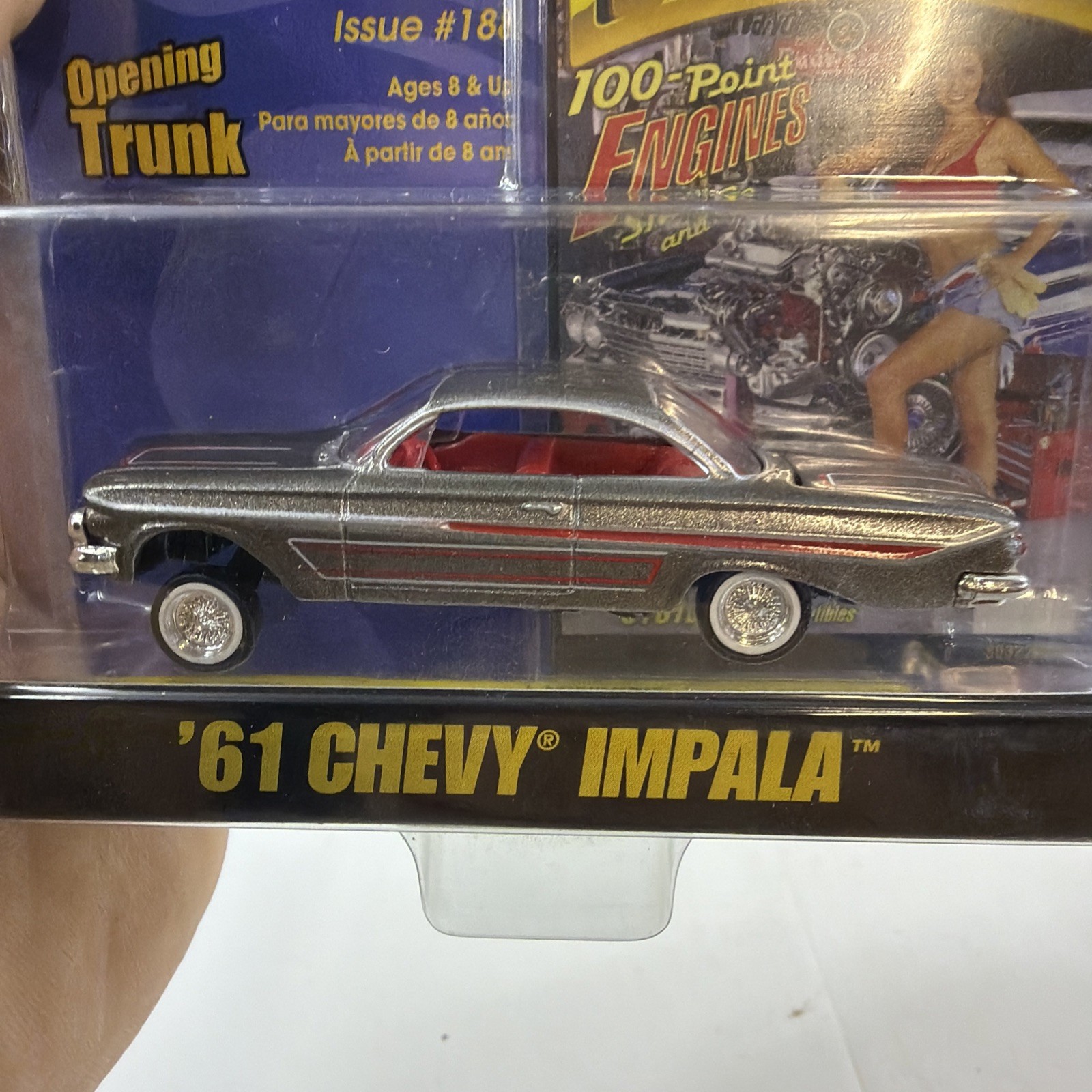 Revell 1:64 LOWRIDER MAGAZINE #188 (1961) ’61 CHEVY IMPALA Positionable Axle_MOC
