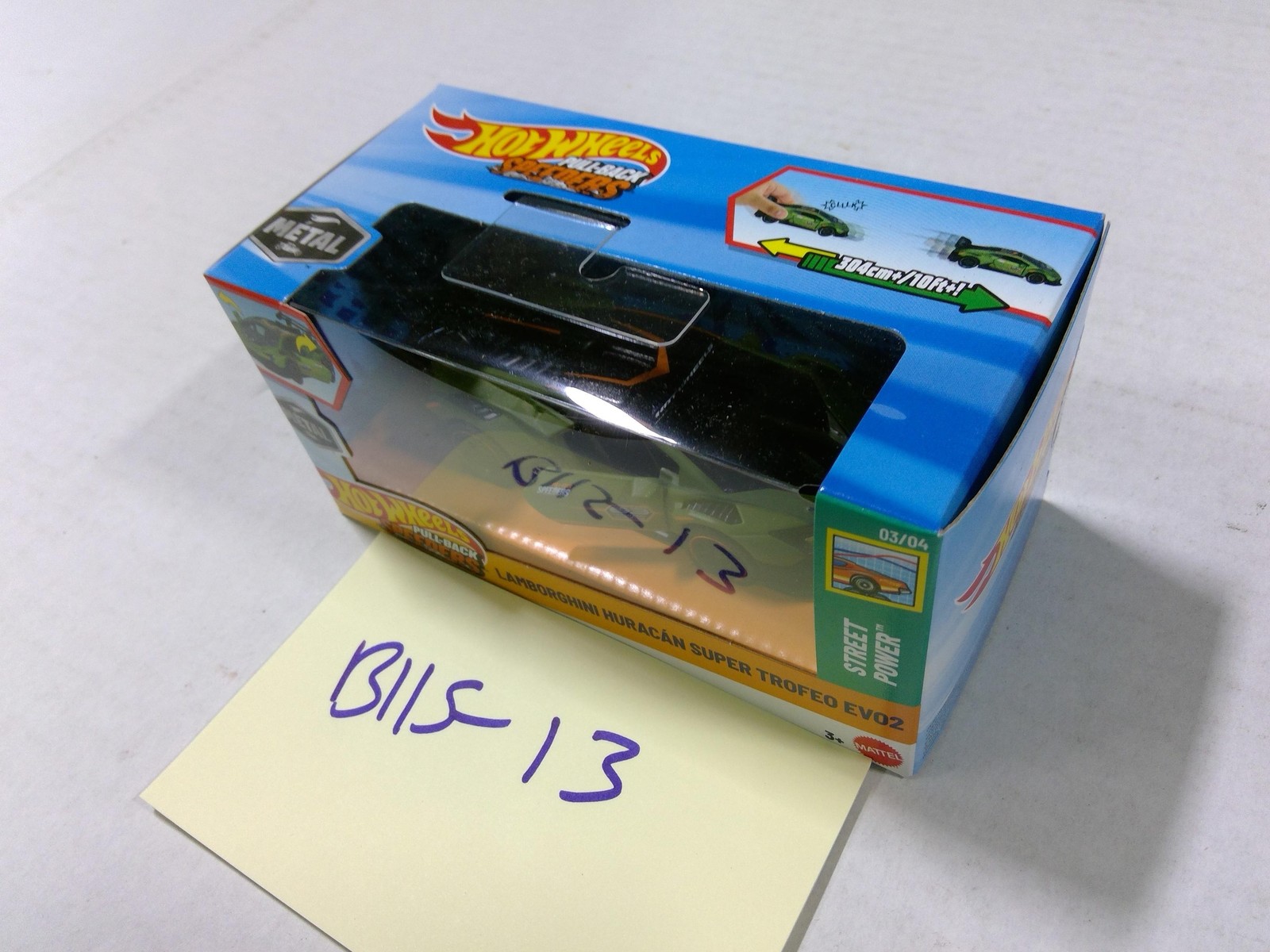 Hot Wheels Pull-Back Speeders Lamborghini Huracan Super Trofeo EVO2 Green