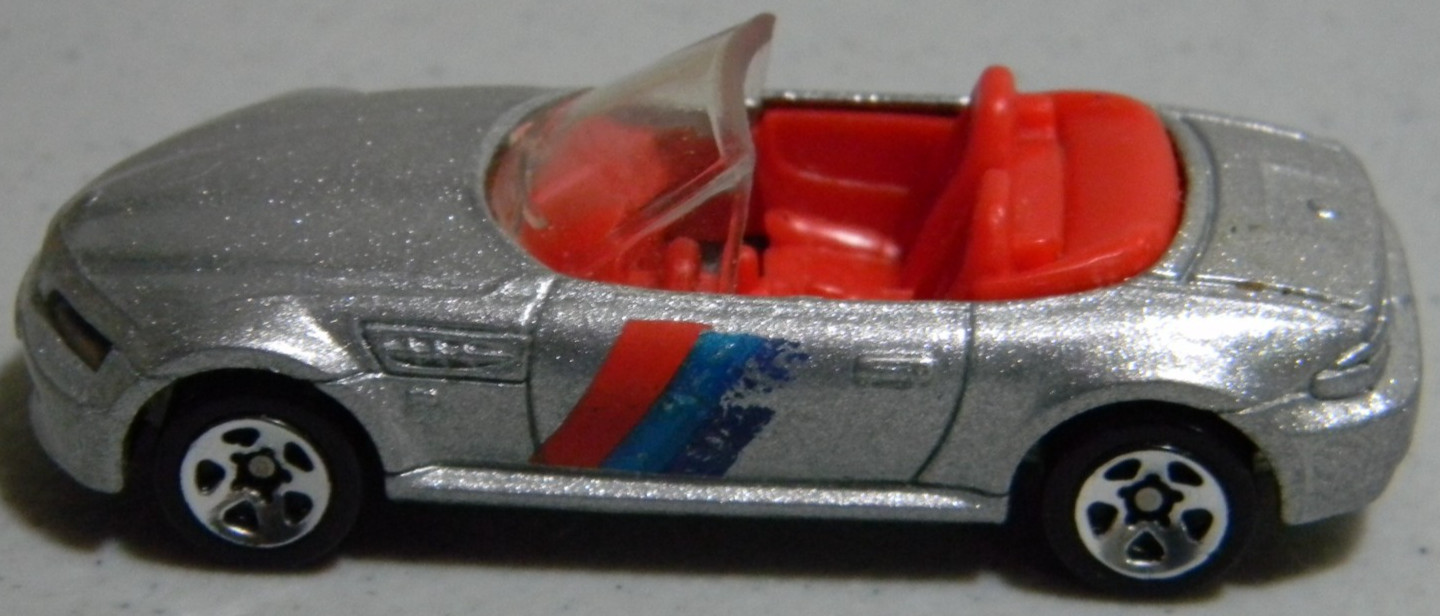 1996 HOT WHEELS SILVER BMW M ROADSTER LUXURY SPORTS CAR MATTEL