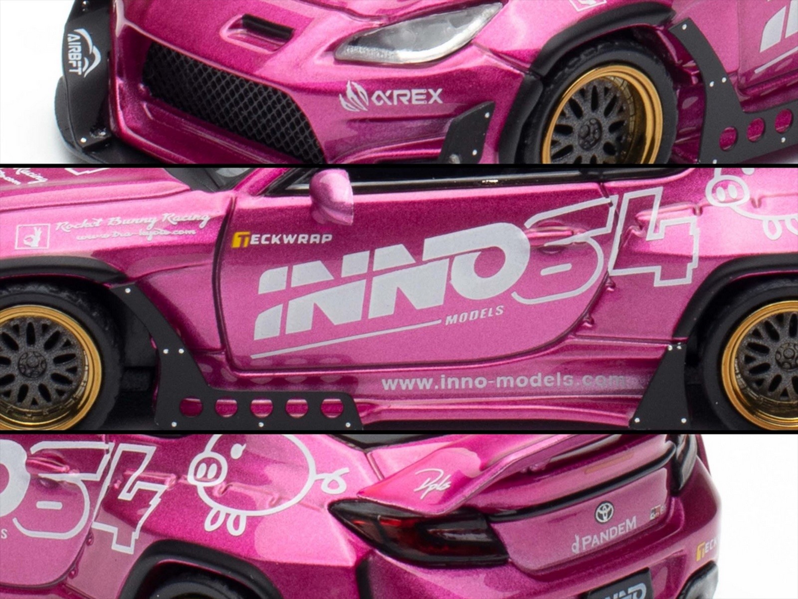 Toyota GR86 Pandem Rocket Bunny RHD Pink Metallic APA XPO 2025 Exclusive 1/64