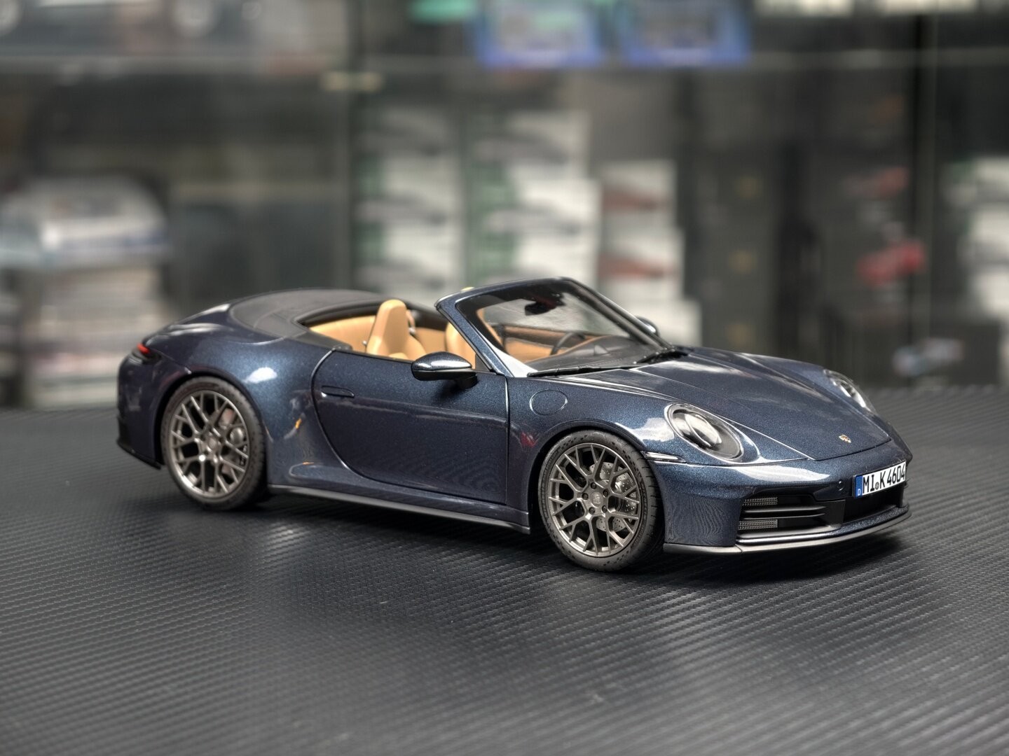 NOREV 1/18 Porsche 911 Carrera S Cabriolet 2024 Blue Diecast Car Model 187180