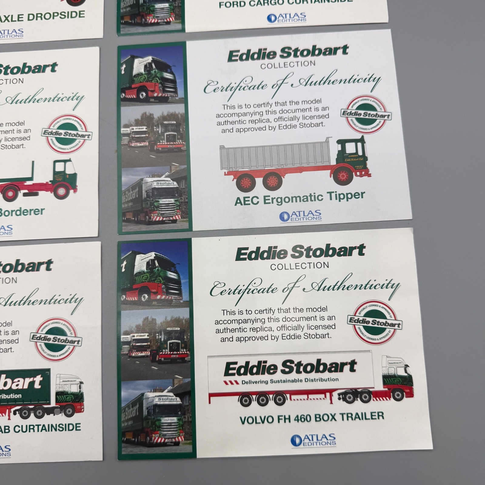 Eddie Stobart Diecast Vehicles Bundle 1:76 x11 + Notebook & Coasters