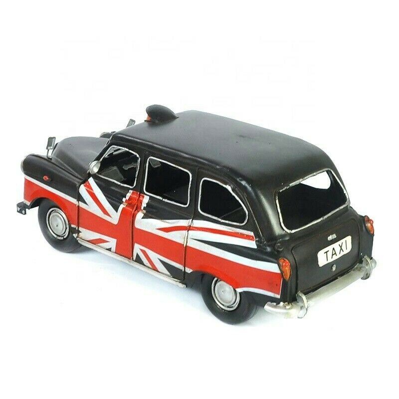 Metal United Kingdom Cab Vintage 1960’s TAXI Sedan Model Art Sculpture Gift