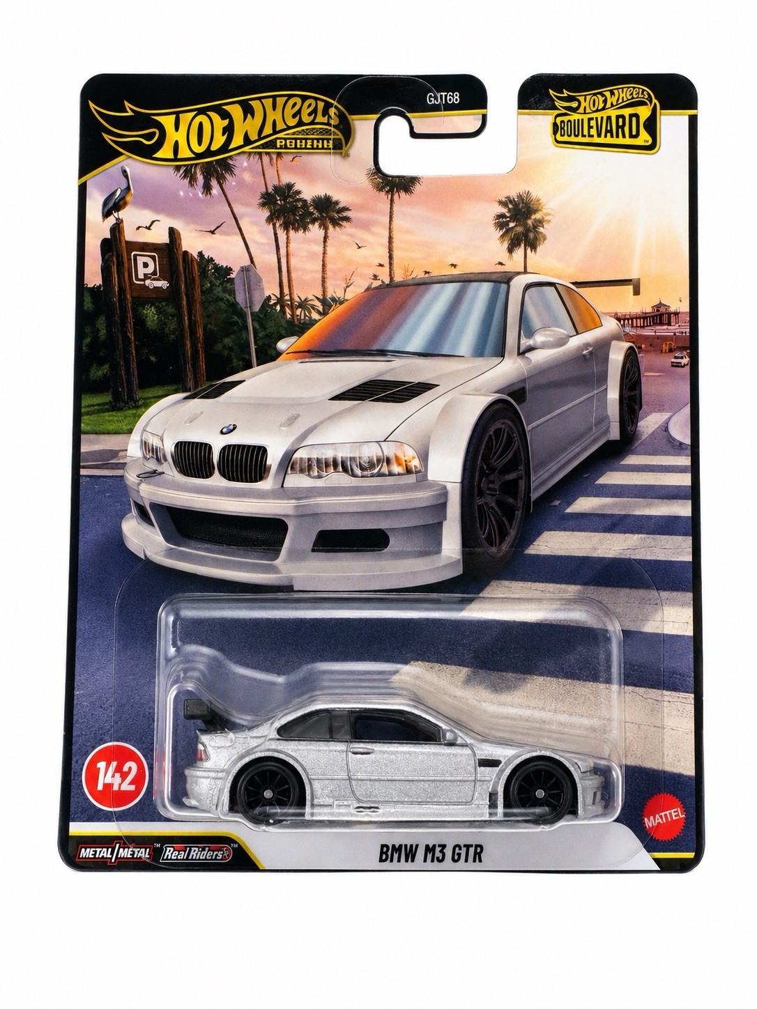 Hot Wheels Boulevard BMW M3 GTR #142 Silver Real Riders Premium New