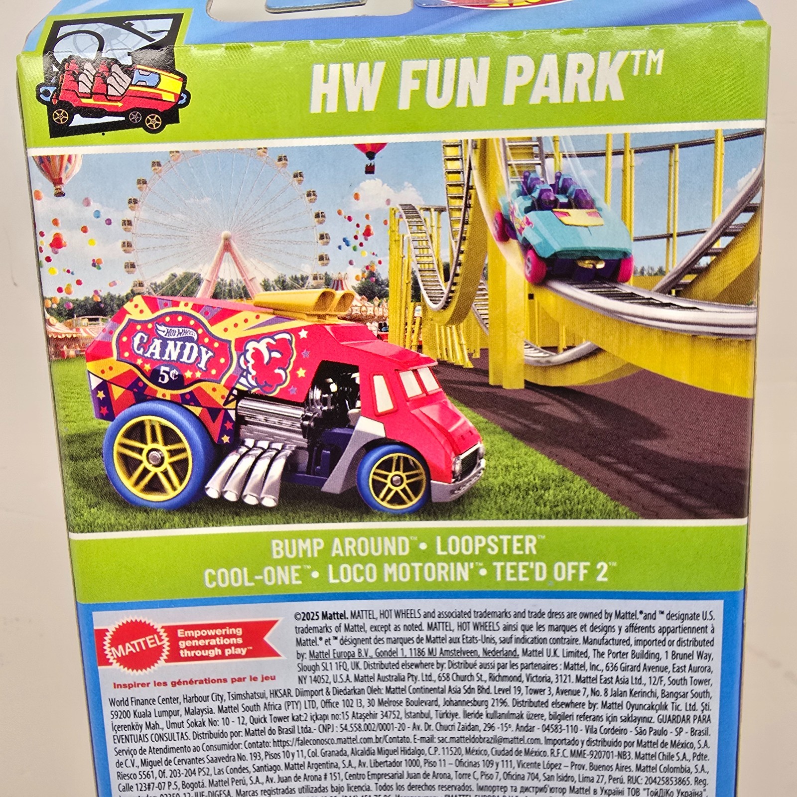 Hot Wheels 2025 Newest 5 pack HW Fun Amusement Park Roller-coaster Cars Toys