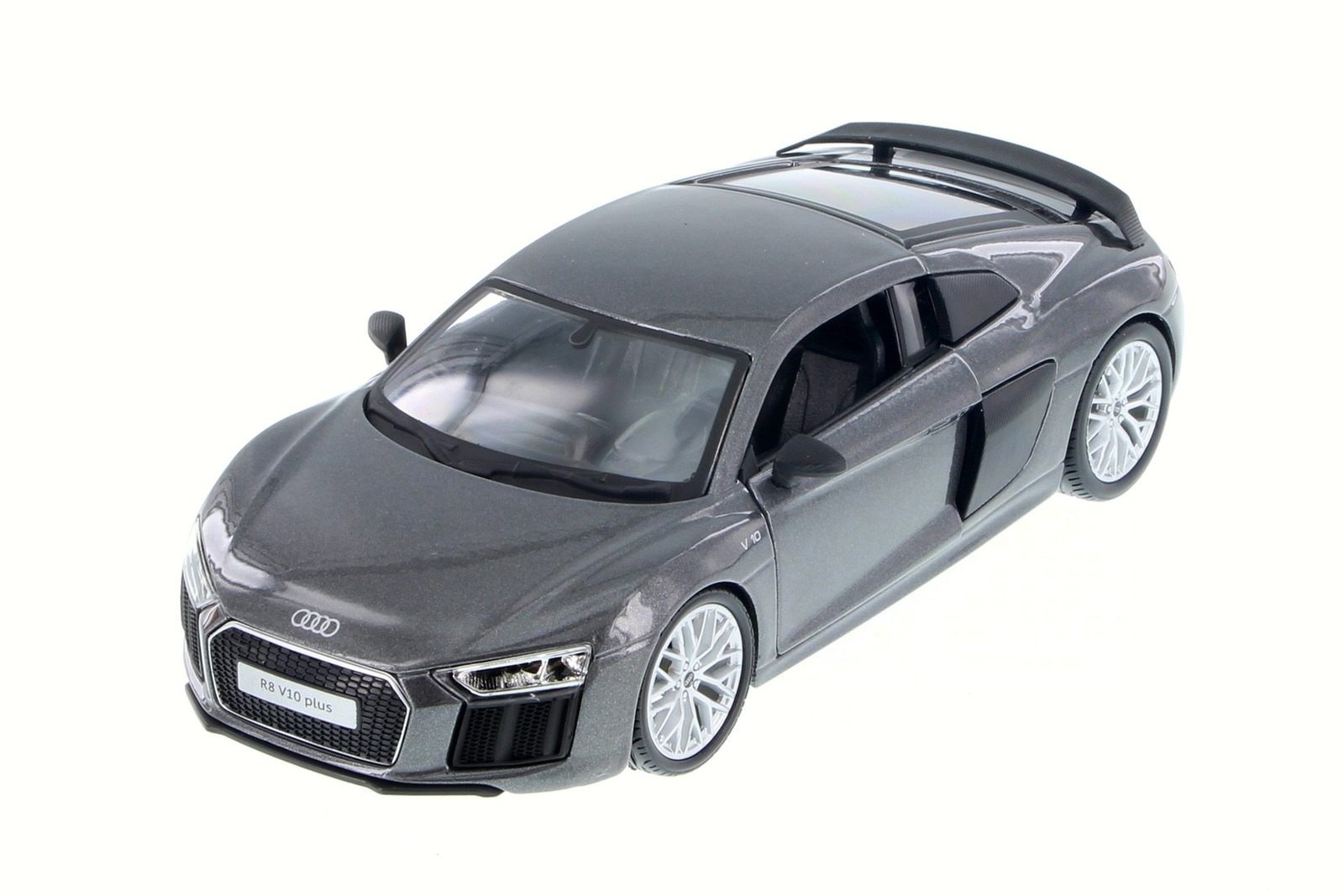 AUDI R8 PLUS HARD TOP, GRAY – SHOWCASTS 37513 – 1/24 SCALE DIECAST MODEL TOY CAR