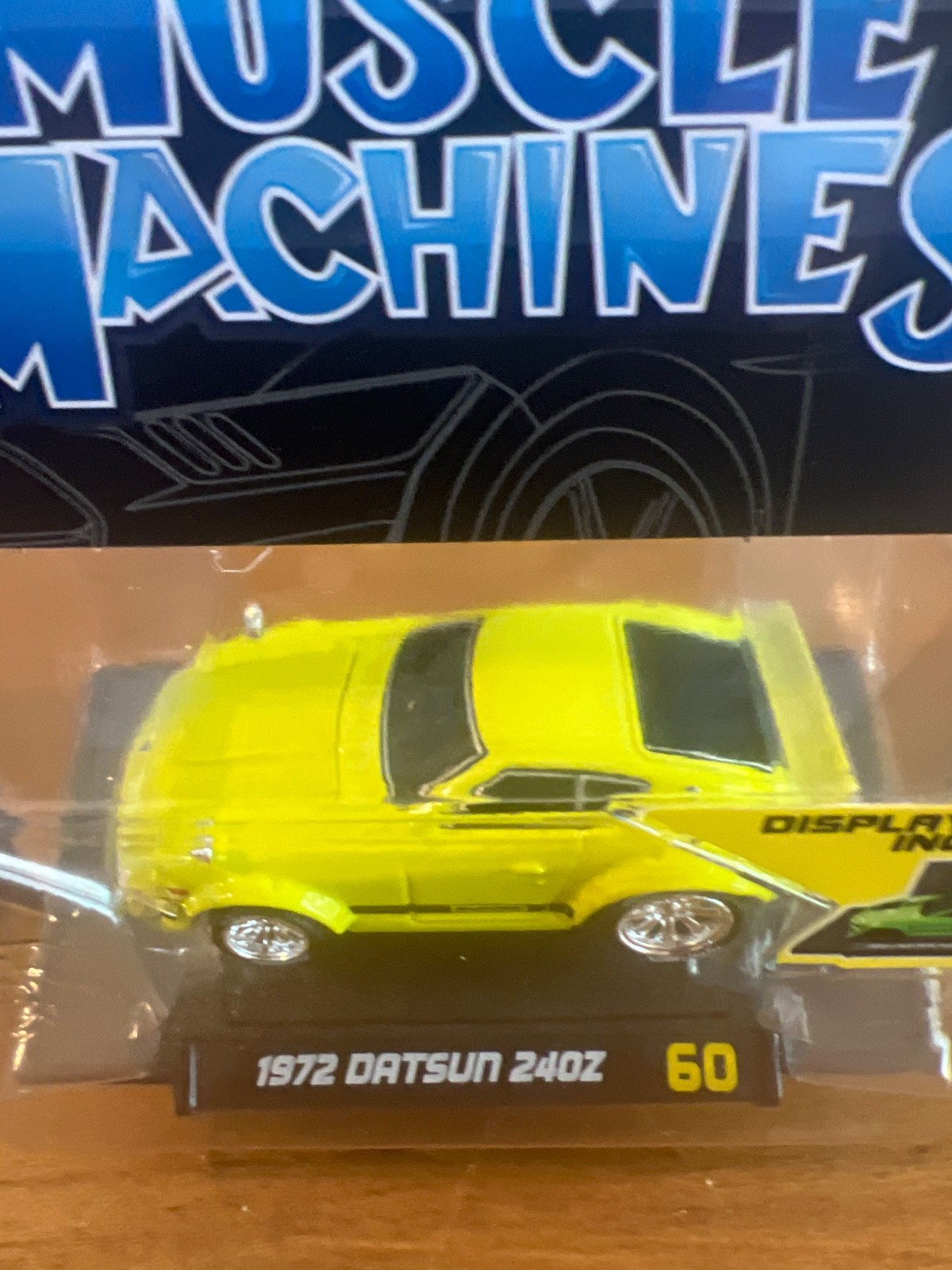 Maisto Muscle Machines Series 10 Die-Cast Model 60 1972 Datsun 240Z Yellow NEW!