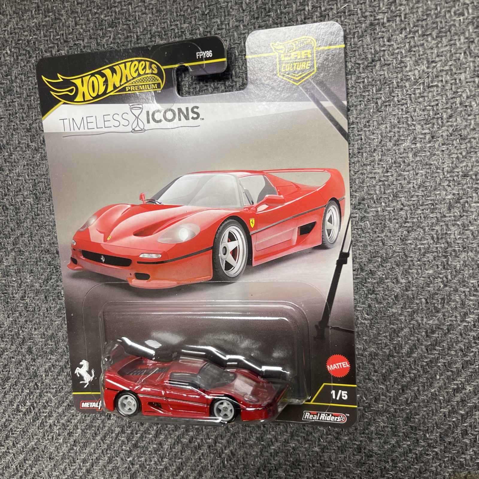 Hot Wheels Premium Car Culture Timeless Icons Ferrari F50 Real Riders Must See