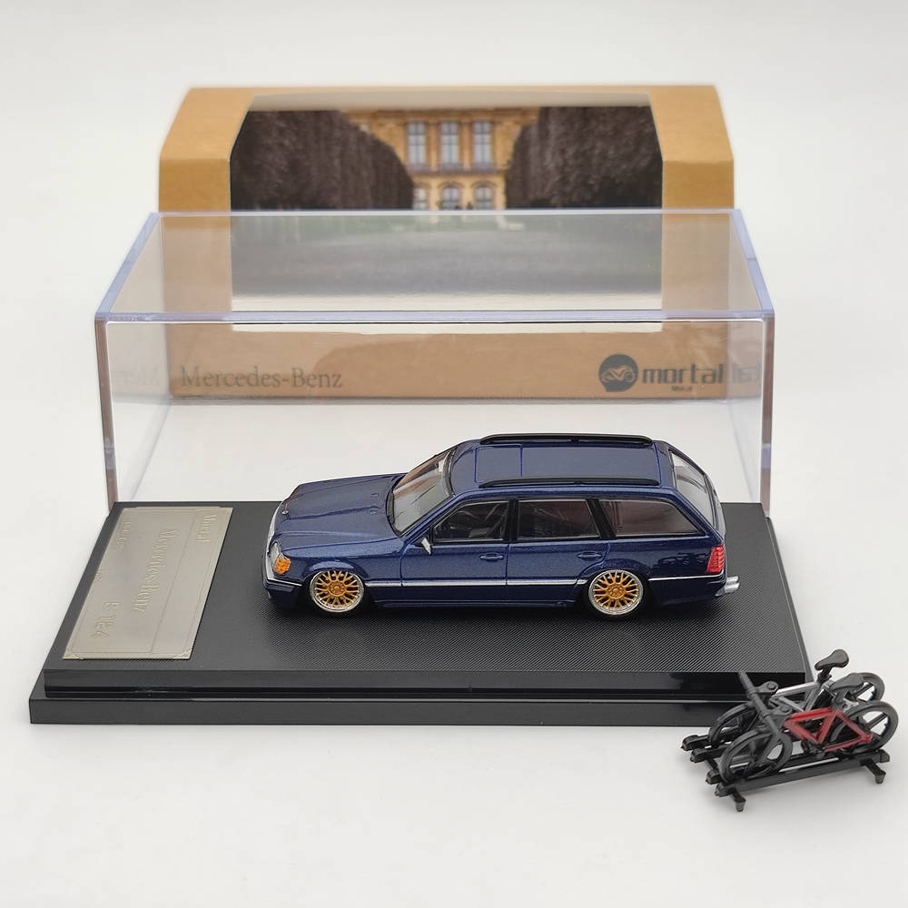 1/64 Mortal Mercedes-Benz S124 Travel Edition Diecast Toy Models Collection Gift
