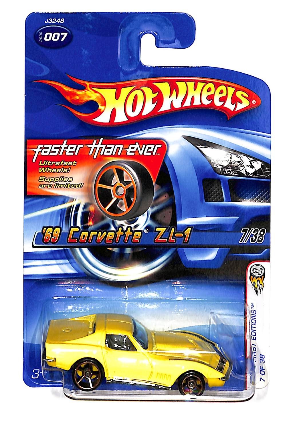 2006 Hot Wheels #007 -“FTE” First Editions 07/38 – ’69 Corvette ZL-1