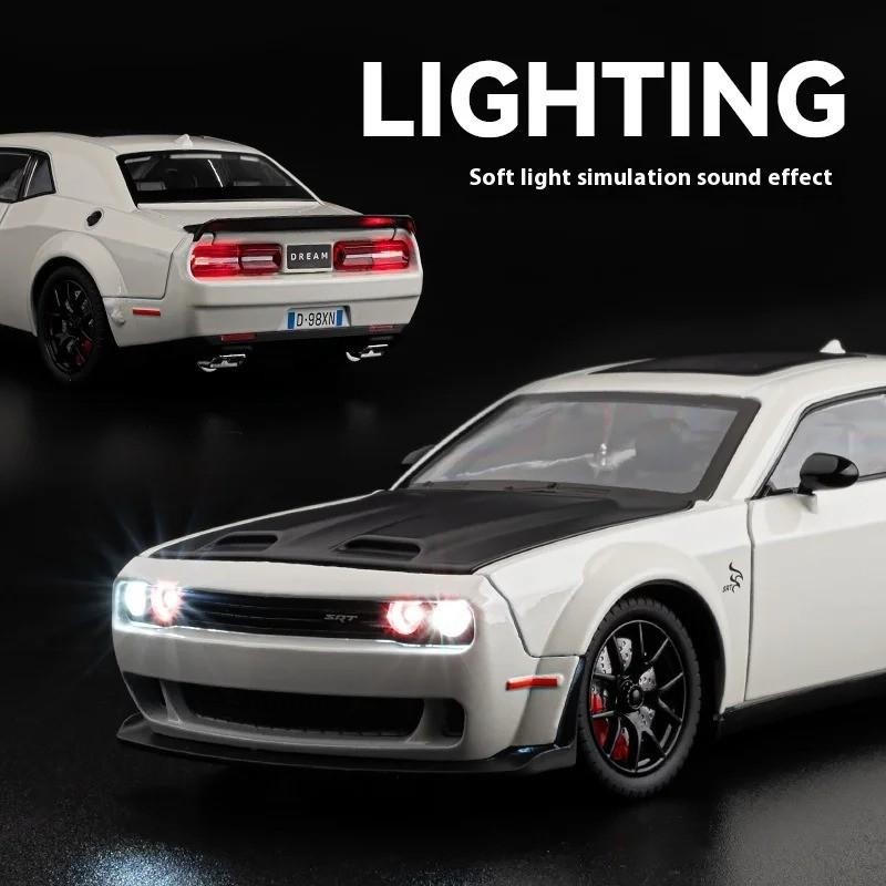 1:24 DODGE Challenger Hellcat Redeye Alloy Diecast Car Toy Gift Collectible NEW