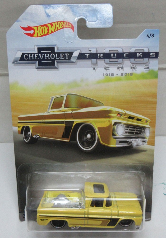 Hot Wheels 2018 100 Years of Chevy Trucks Complete 8 Car SET