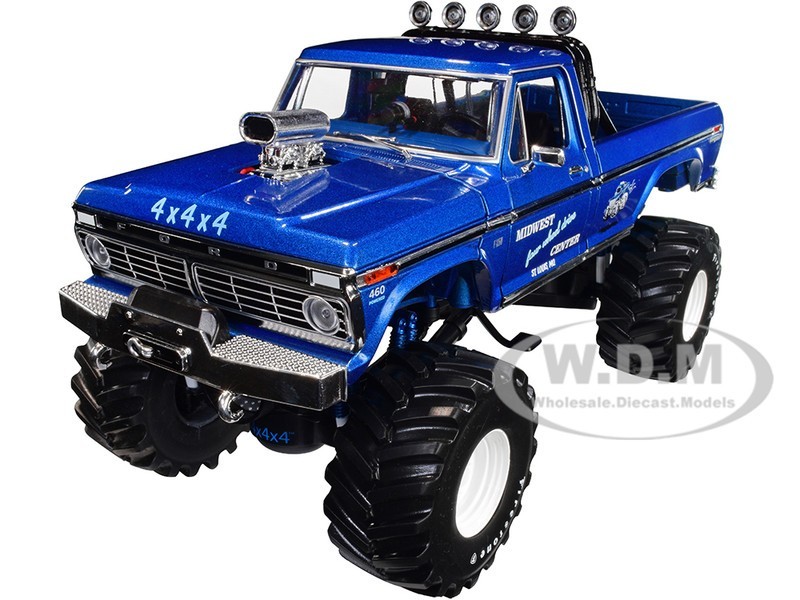 1974 FORD F-250 MONSTER TRUCK “MIDWEST 4 WHEEL DRIVE” 1/18 BY GREENLIGHT 13605