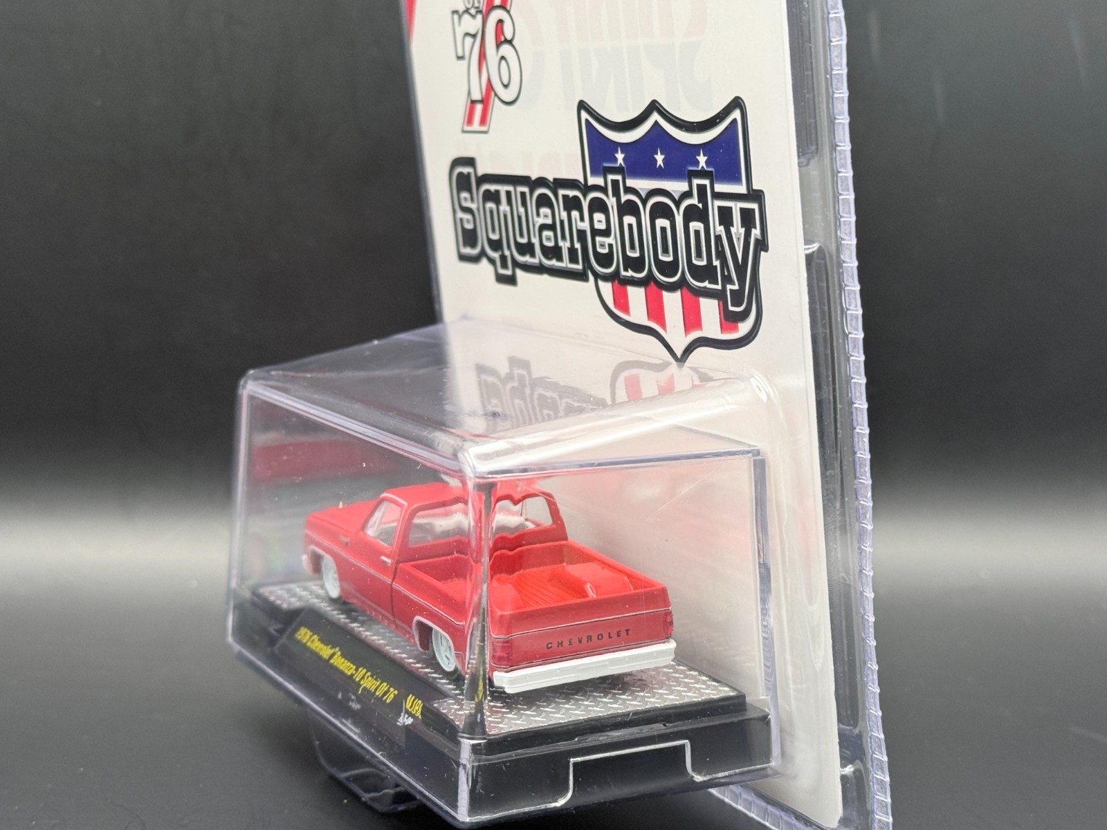 M2 1976 Chevrolet Silverado Bonanza-10 SPIRIT OF 76 Squarebody MJS98 1/64 CHASE