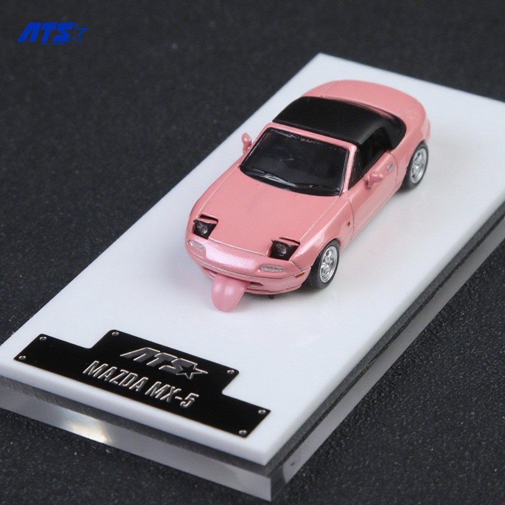 ATS 1:64 Mazda MX5 Miata NA Tongue Out Opened PopUp Lights Diecast Car Variant