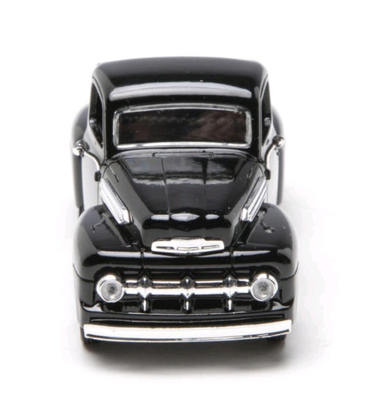 Denver Die-Cast 1:48 Scale 1951 Ford Pick-Up Truck – BLACK w/Red Rims – New