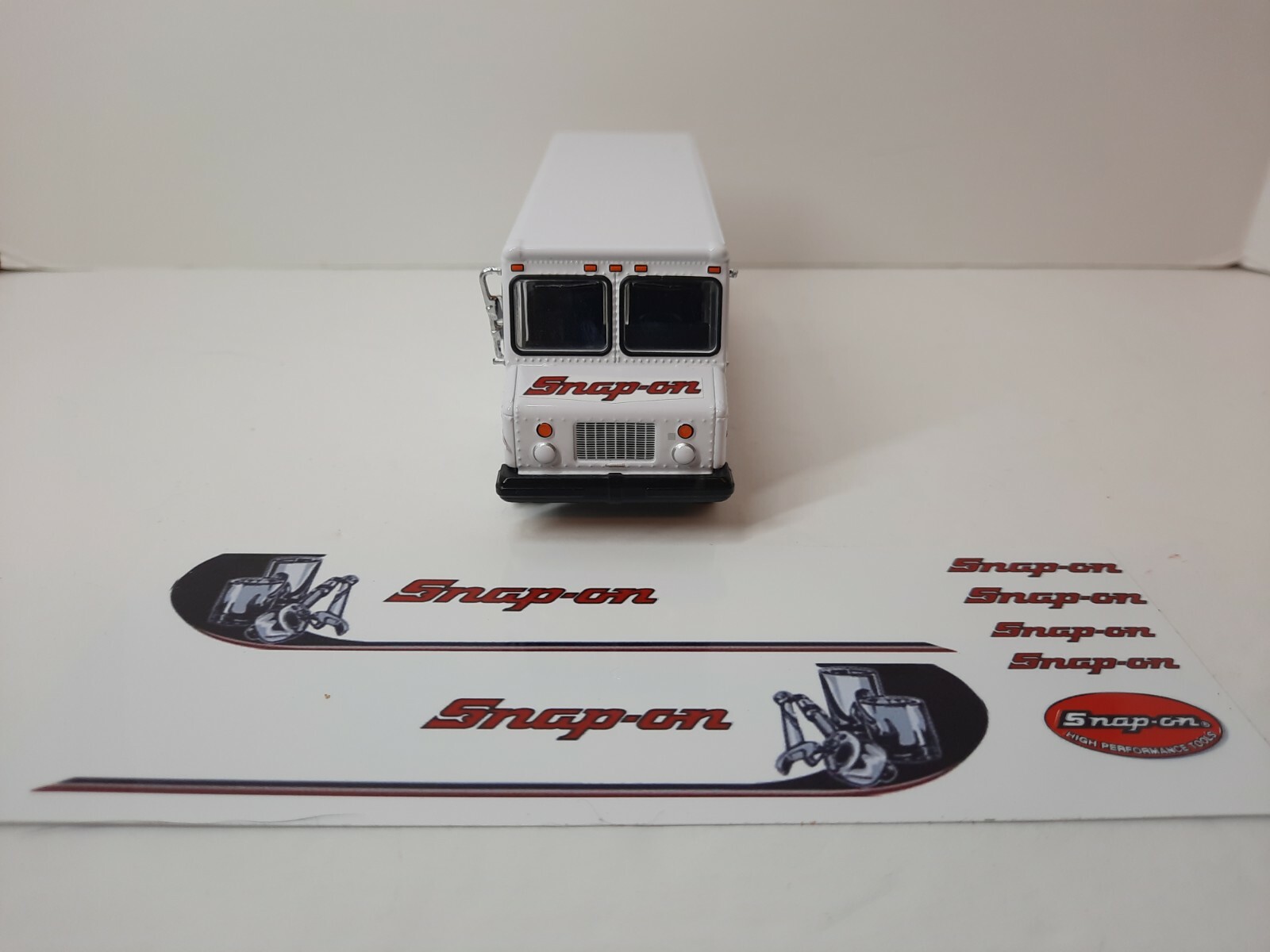Snap-on truck waterslide decal-fits 1/64 Greenlight Box Truck-TRUCK NOT INCLUDED