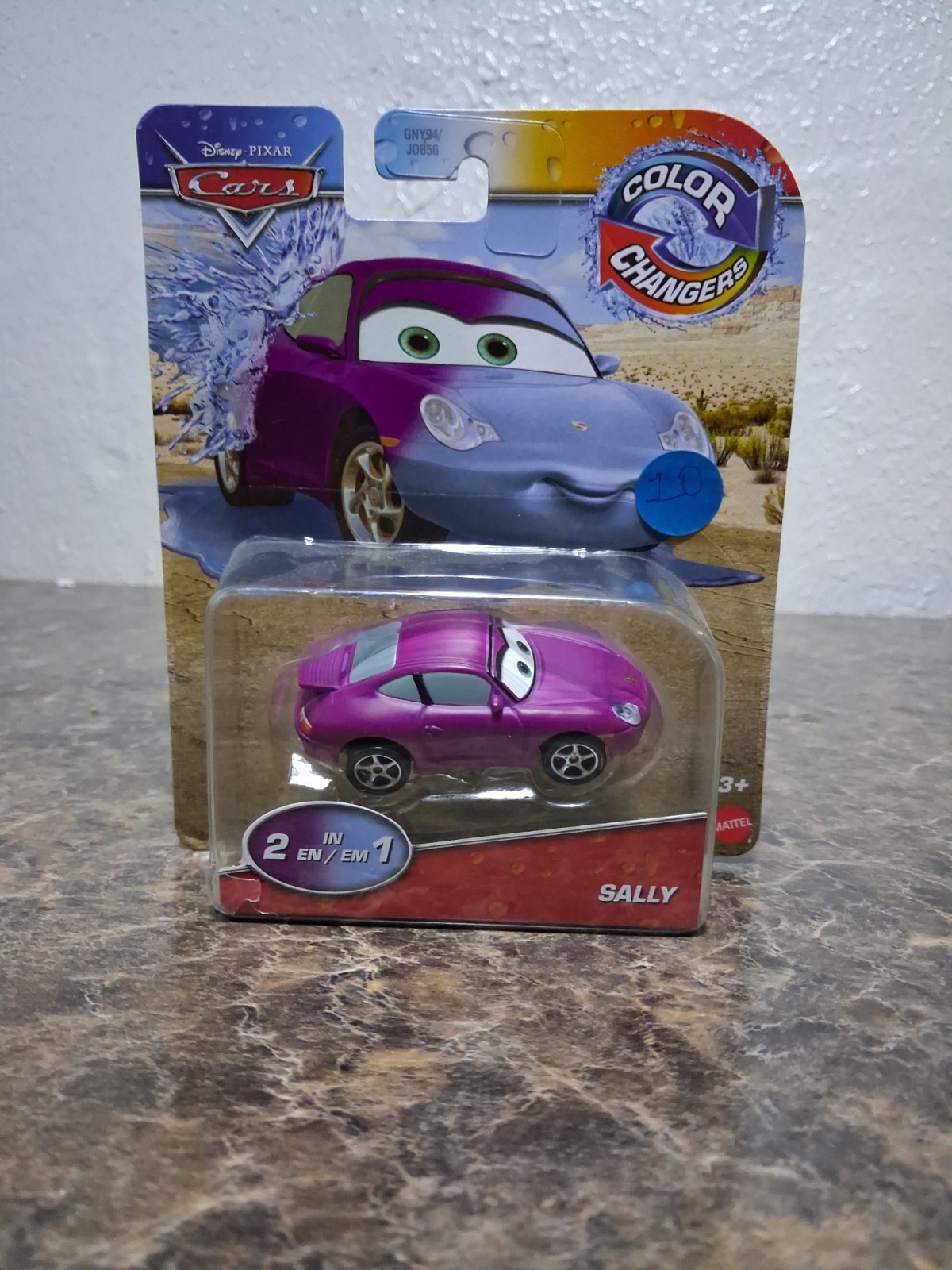 Disney Pixar Cars Sally New Color Changers 2 In 1 Purple/Blue New In Box