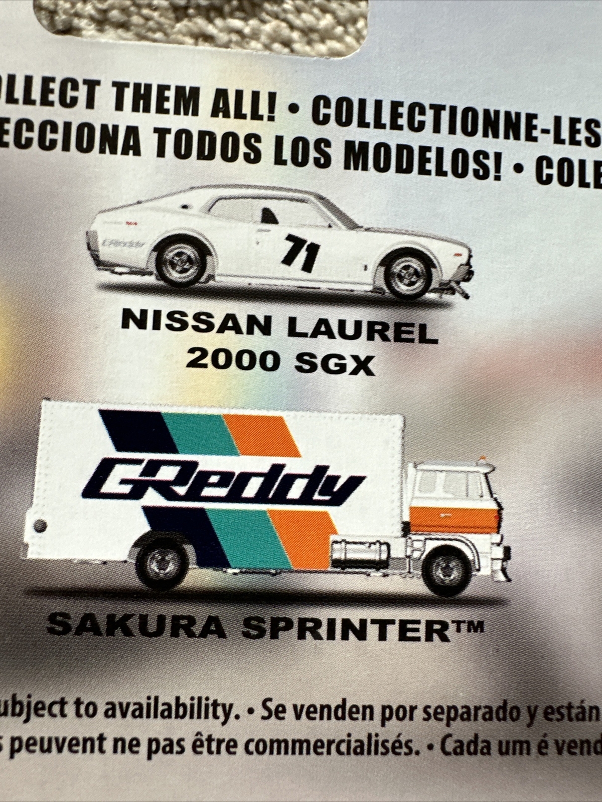 Hot Wheels Team Transport NISSAN LAUREL 2000 SGX Sakura Sprinter # 2 NEW