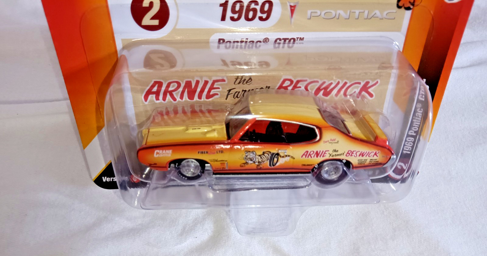 1:64 1969 THE JUDGE PONTIAC GTO ARNIE BESWICK CREAM COMPLETELY OUT OF PRODUCTION