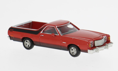BREKINA 1977 FORD RANCHERO GT RED HO 1/87 PLASTIC