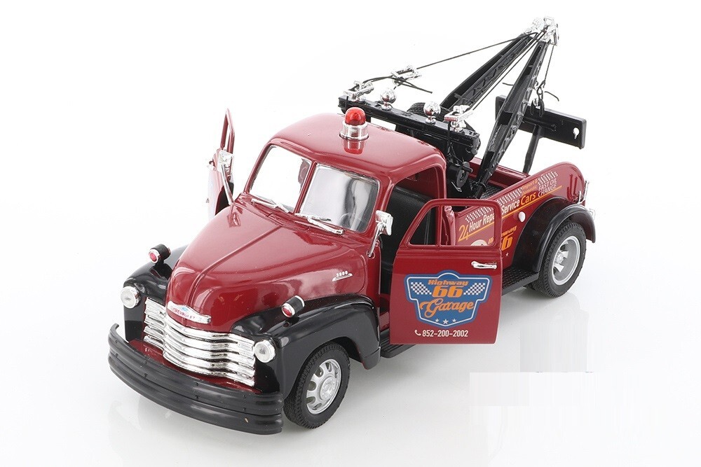 1953 Chevrolet Tow Truck Welly 22086S/4D Diecast Model Car 8″ 1:24