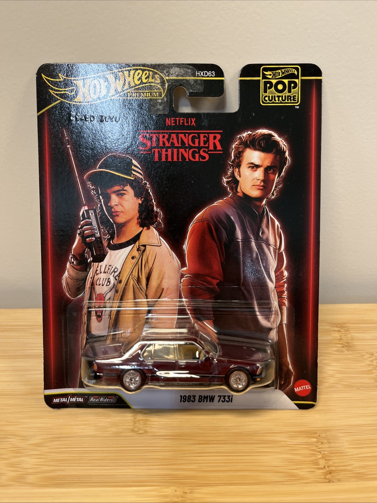 Hot Wheels Pop Culture Stranger Things 1983 BMW 733I 1:64 Scale *Not Mint*