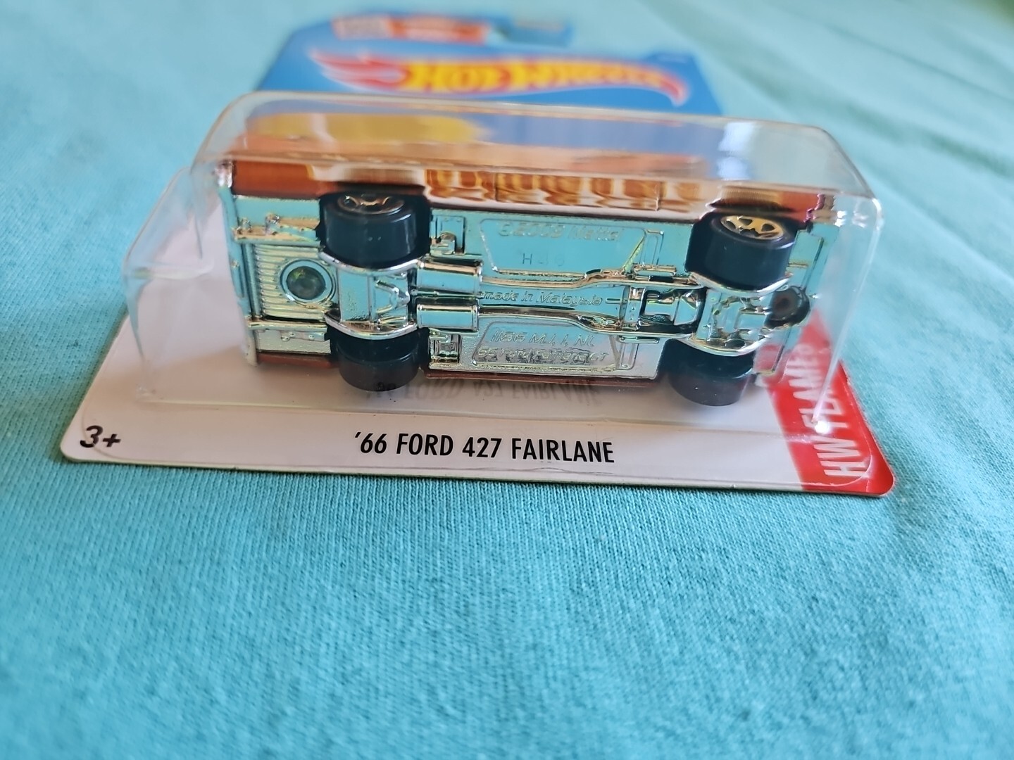 2016 Hot Wheels 66 FORD 427 FAIRLANE Orang 95/250 LITTLE BEND Flames KMART COLOR