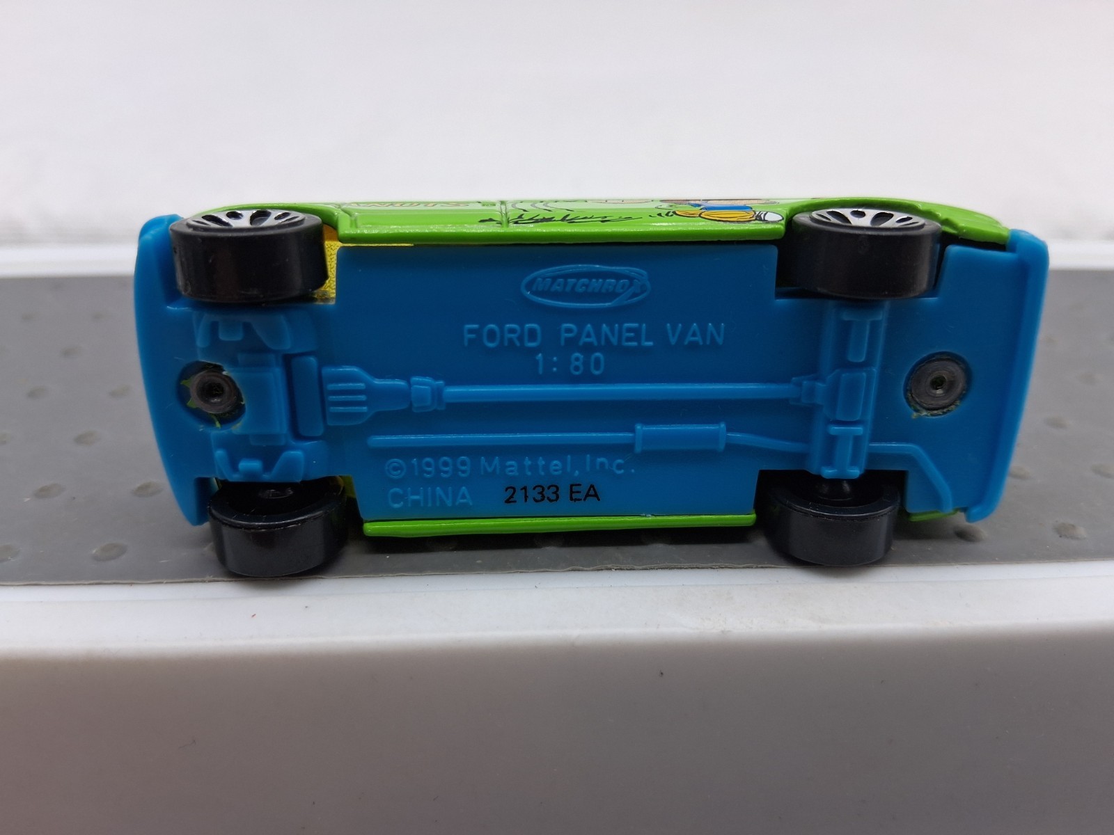 Matchbox Peanuts Charlie Brown Ford Panel Van Green Die Cast