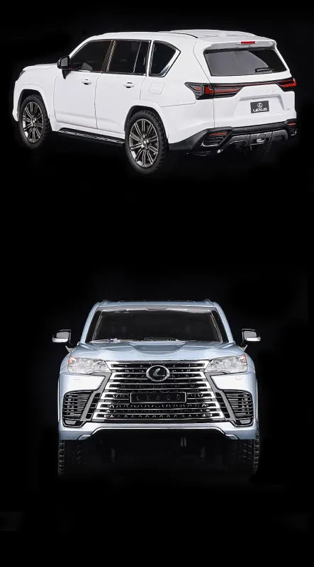1:24 Lexus LX600 SUV Alloy Diecast Car Model Sound Light Kid’s Toy Collectibles