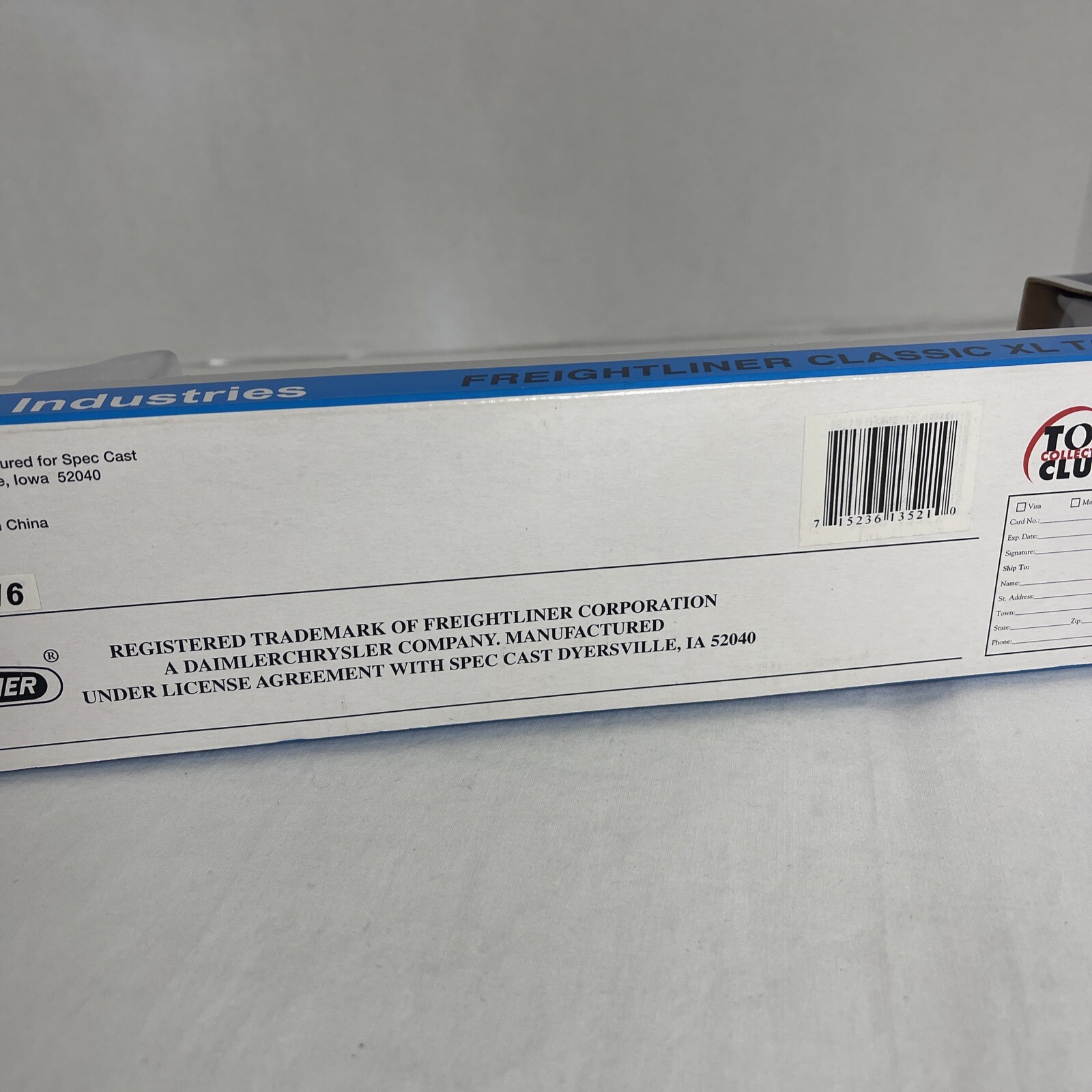 SpecCast 36516 Freightliner Classic XL 1:64 PPG Propane Tanker Blue Die Cast