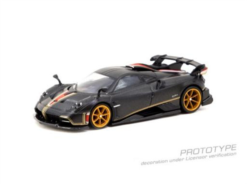 Tarmac Works 1:64 Pagani Imola Matt Black Carbon Fiber Model Car