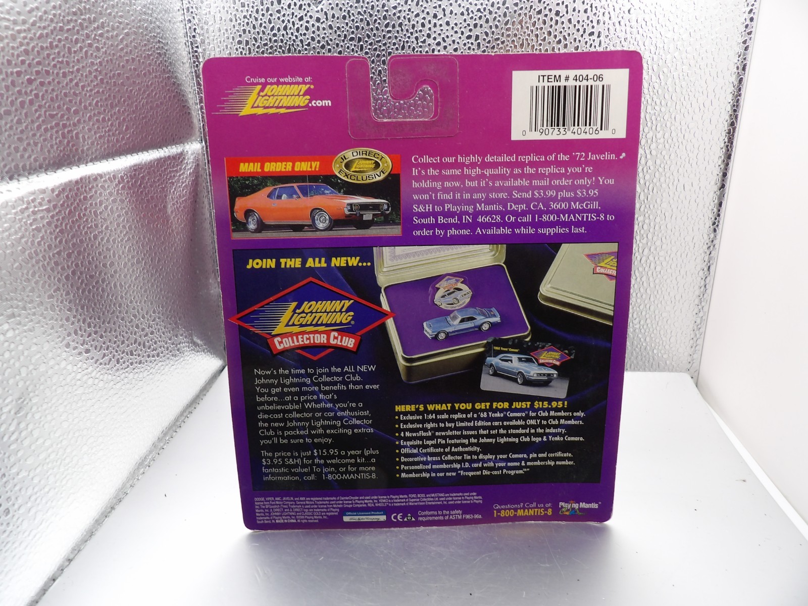 WHITE LIGHTNING 1967 PONTIAC GTO JOHNNY LIGHTNING CLASSIC GOLD COLLECTION 1:64