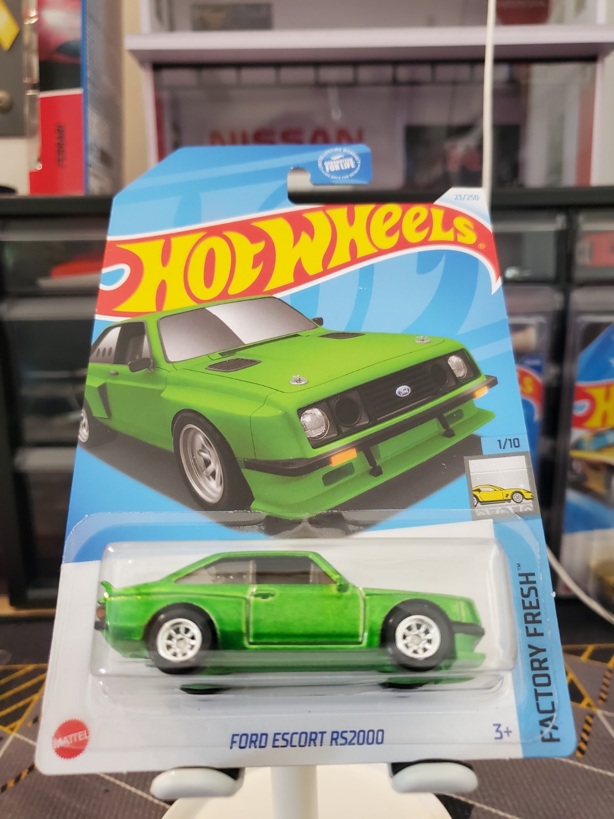 🔥 New Hot Wheels Green Ford Escort RS2000 Super Treasure Hunt HTF Now ‼️🔥