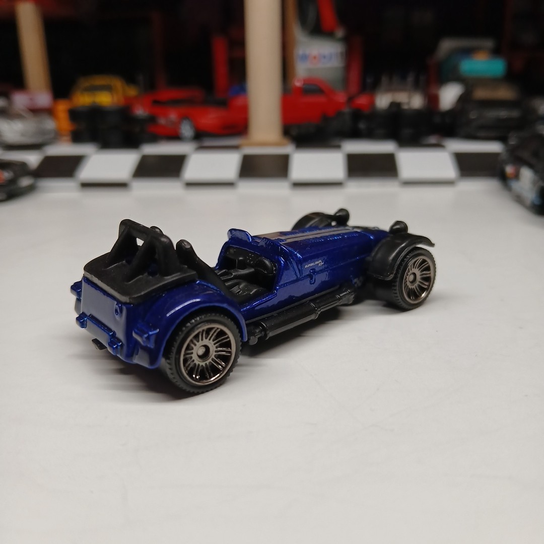 Blue Caterham R500 Silver Stripes Superlight 7 Caterham Superlight BLUE Caterham