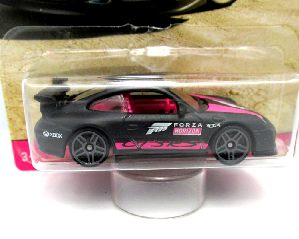 2021 Hot Wheels 🏆Forza Horizon Porsche 911 GT3 RS🏆 Black/Pink – Super Rare
