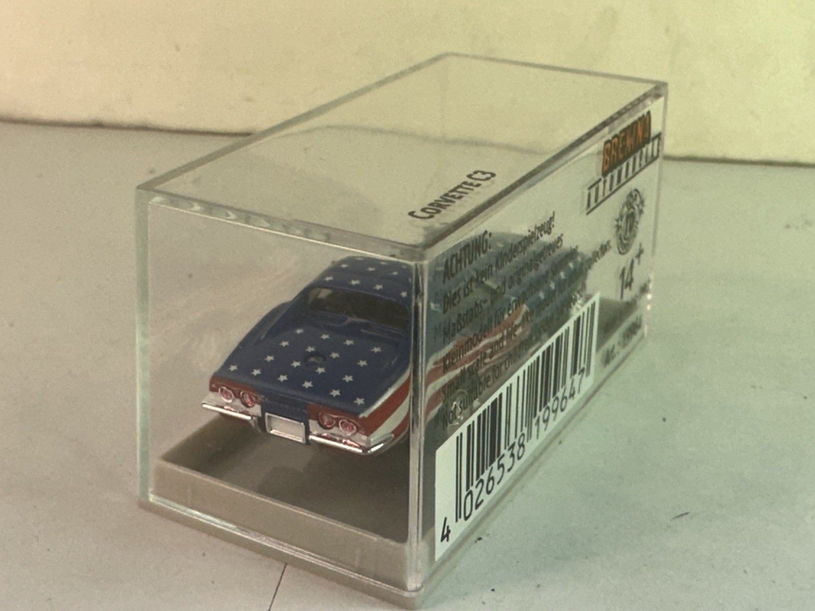 HO Scale 1964 Brekina Stars & Stripes Corvette New Old Stock